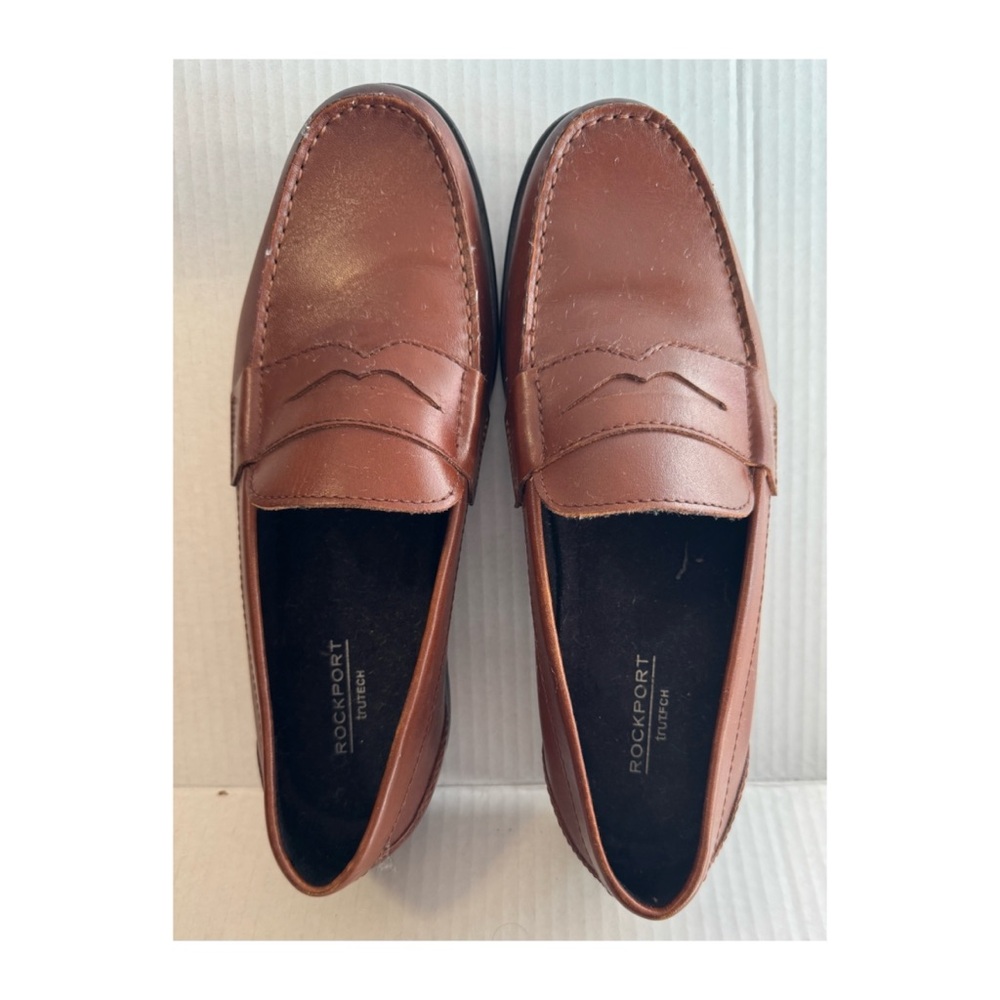 Rockport Men's Tan Leather Loafers